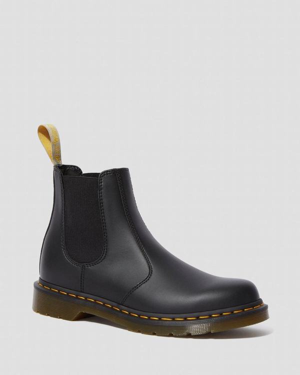 Dr Martens Dámské Chelsea Boty Vegan 2976 Černé, CZ-830254